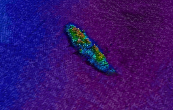 Cumberland — INFOMAR sonar-derived seabed survey image (not an underwater photograph).
