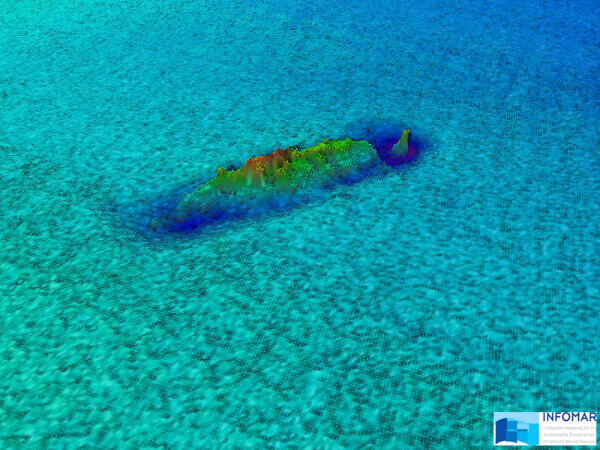 Devonian — INFOMAR sonar-derived seabed survey image (not an underwater photograph).