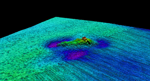 SS Adenwen — INFOMAR sonar-derived seabed survey image (not an underwater photograph).