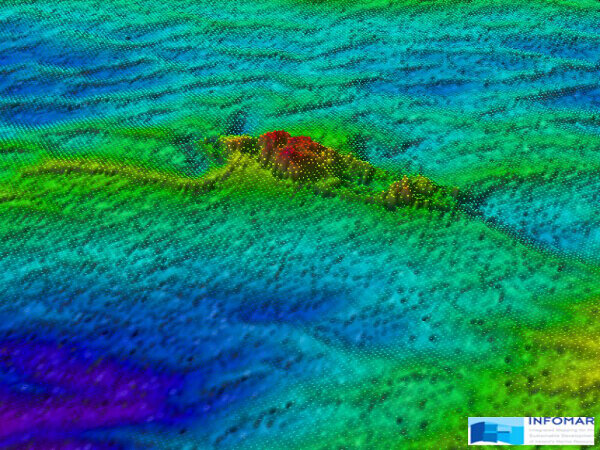 Sir Charles Napier — INFOMAR sonar-derived seabed survey image (not an underwater photograph).