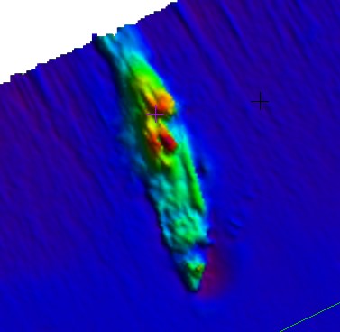 Antony — INFOMAR sonar-derived seabed survey image (not an underwater photograph).