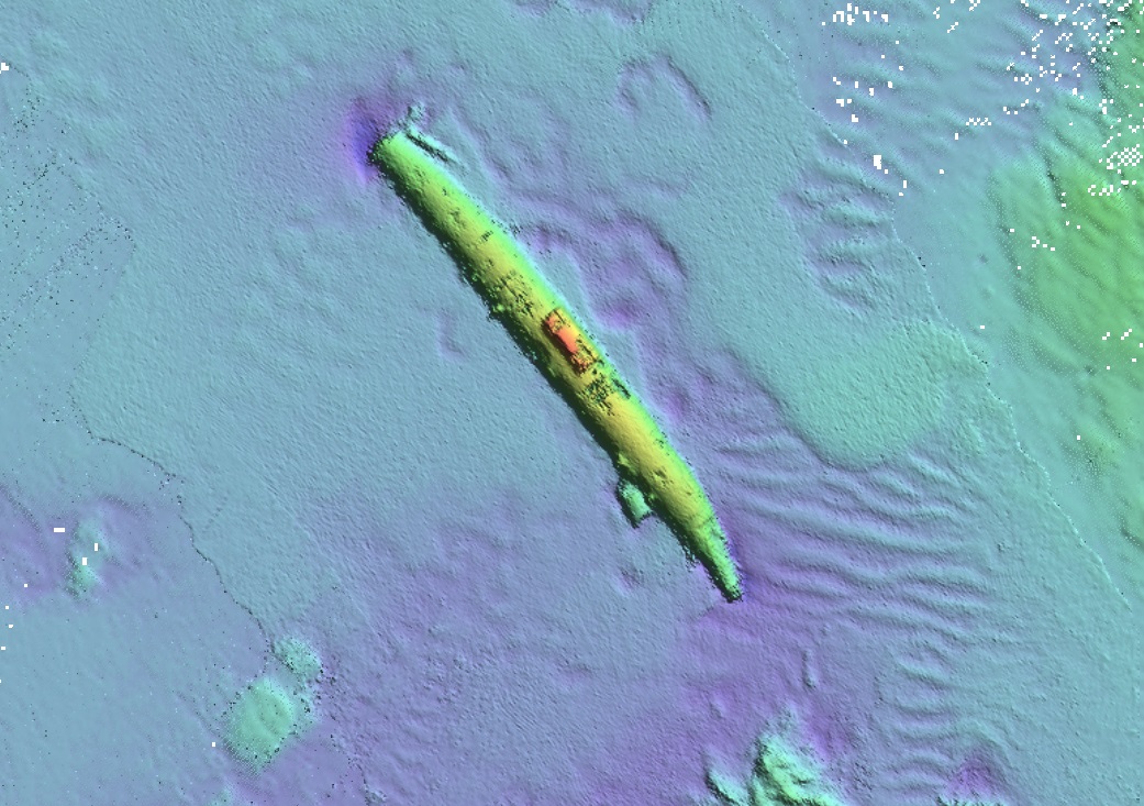UC 42 — INFOMAR sonar-derived seabed survey image (not an underwater photograph).