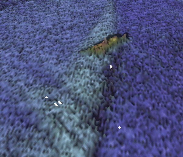 Veronica — INFOMAR sonar-derived seabed survey image (not an underwater photograph).