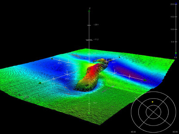 Marlay — INFOMAR sonar-derived seabed survey image (not an underwater photograph).