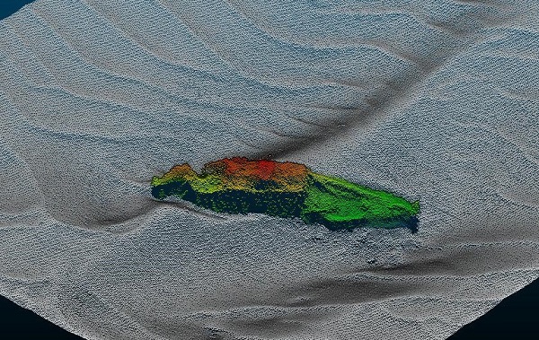 Hare — INFOMAR sonar-derived seabed survey image (not an underwater photograph).